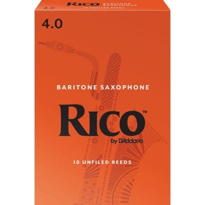 D\'addario - Rico Rla1040 - Anches Saxophone Baryton Rico , Force 4 (pack De 10)