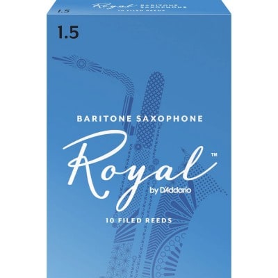 RLB1015 - RICO ROYAL BARITONE SAXOPHONE REEDS, FORCE 1.5, PACK DE 10