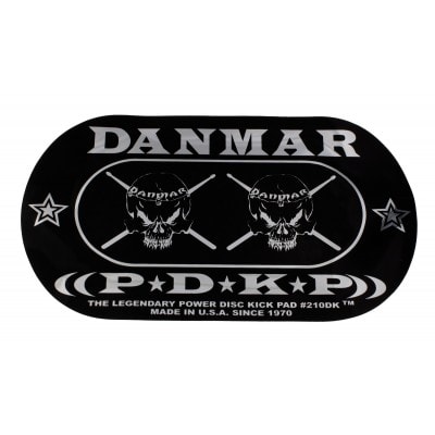 DANMAR 210DKSK - PAD AUTOCOLLANT GROSSE CAISSE DOUBLE PEDALE - SKULL