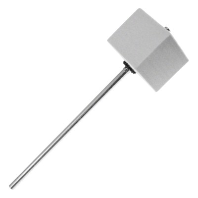 306S - BD BEATER - WHITE SQUARE FELT - CHROME SHAFT