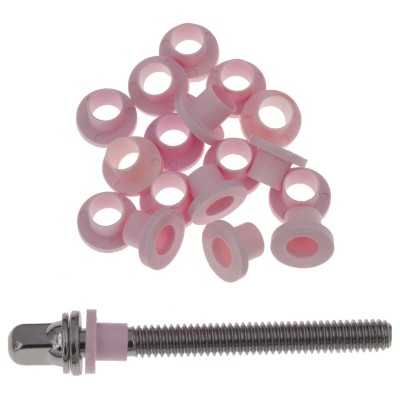 TRW100Pk Rondelles Nylon Pour Tirants Rose X100