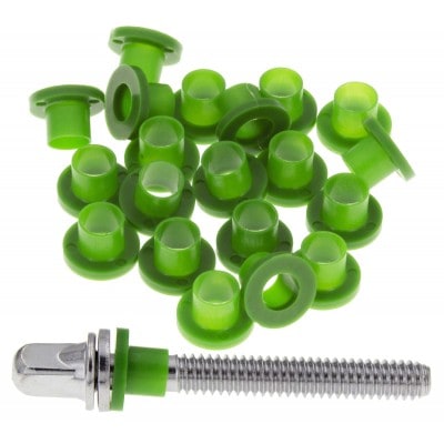 TRW20G - RONDELLES NYLON POUR TIRANTS - VERT (X20)