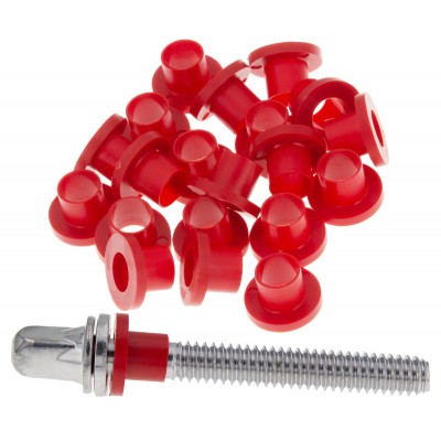 DANMAR TRW100R - NYLON TENSION ROD WASHERS - RED (X100)