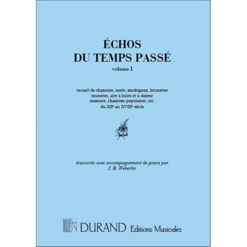 DU TEMPS PASSE VOL 1 - CHANT ET PIANO