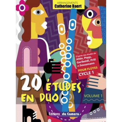EDITIONS DA CAMERA BAERT CATHERINE - 20 ETUDES EN DUO VOL.1