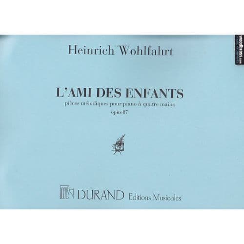 PARTITURA CLASICO - WOHLFAHRT - AMI DES ENFANTS - PIANO 4 MAINS