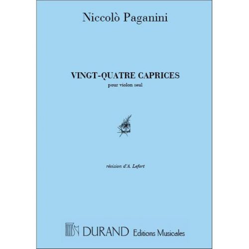 PAGANINI - 24 CAPRICES - VIOLON SEUL