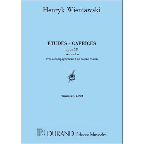 WIENIAWSKI - ETUDES CAPRICES OP 18 - 2 VIOLONS