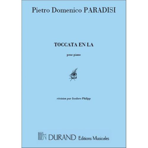 DURAND PARADISI - TOCCATA EN LA - PIANO