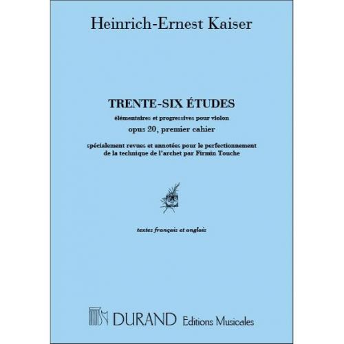 KAYSER - 36 ETUDES VOL. 1 - VIOLON