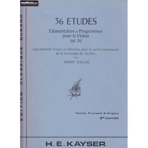 DURAND KAYSER - 36 ETUDES VOL. 2 - VIOLON