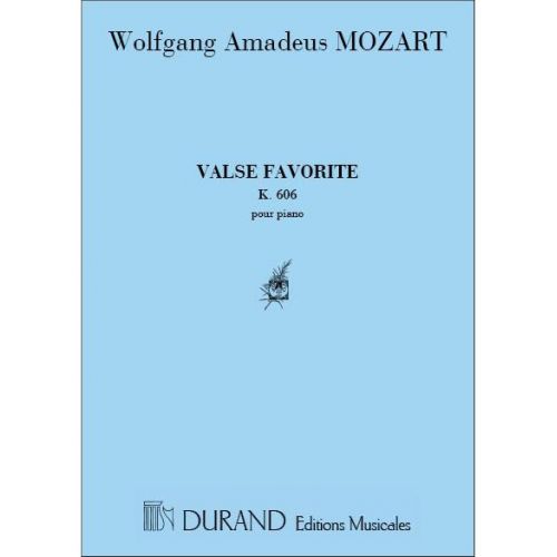 DURAND MOZART - VALSE FAVORITE - PIANO