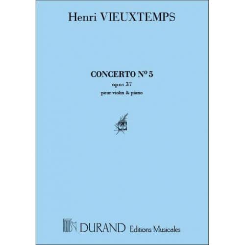 DURAND VIEUXTEMPS - CONCERTO N 5 - VIOLON ET PIANO