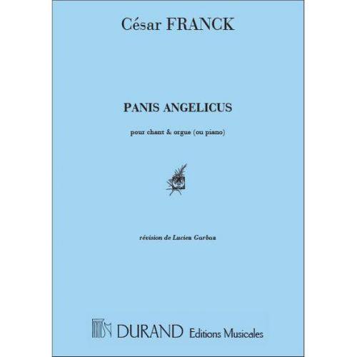 DURAND FRANCK - PANIS ANGELICUS - VOIX SOPRANO ET PIANO
