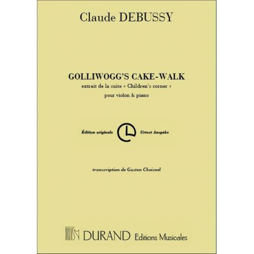 DEBUSSY C. - GOLLIWOGG'S CAKE-WALK - VIOLON ET PIANO