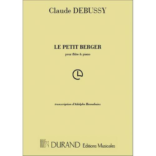 DEBUSSY C. - PETIT BERGER - FLUTE ET PIANO