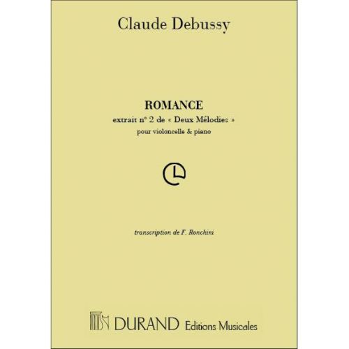 DEBUSSY - ROMANCE - VIOLONCELLE ET PIANO