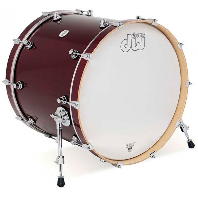 DW DRUM WORKSHOP 22X18 BASS DRUM DESIGN CHERRY STAIN