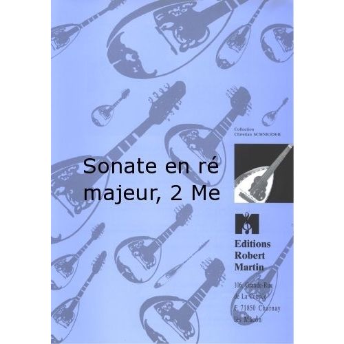 DENIS - SONATE EN R MAJEUR, 2 MANDOLINES