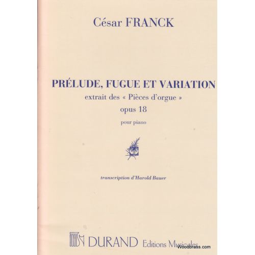 FRANCK - PRELUDE FUGUE ET VARIATION - PIANO
