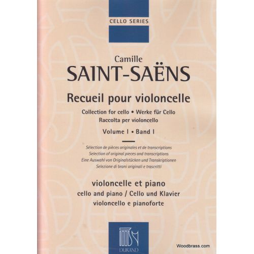 SAINT-SAENS - RECUEIL POUR VIOLONCELLE VOL.1