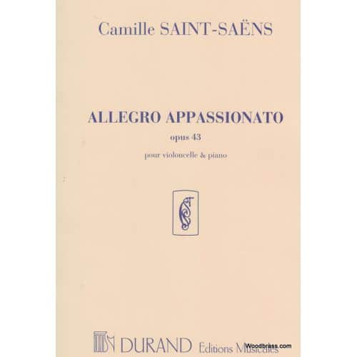 SAINT SAENS C. - ALLEGRO APPASSIONATO OPUS 43 - VIOLONCELLE ET PIANO