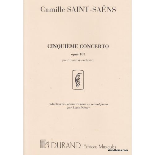 SAINT-SAENS - CONCERTO N 5 OP 103 - PIANO ET ORCHESTRE