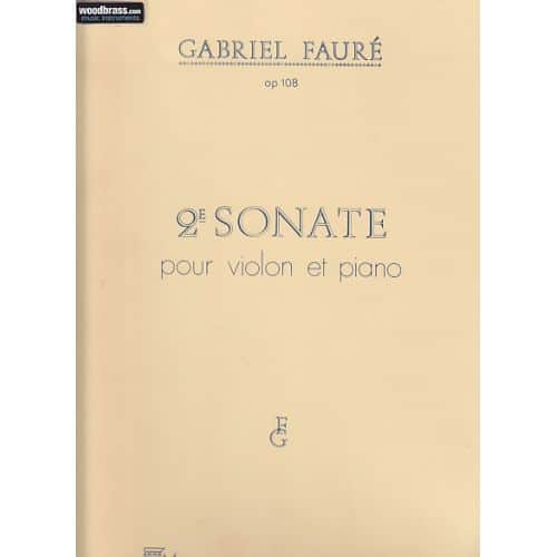 FAURE - SONATE N 2 OP 108 - VIOLON ET PIANO