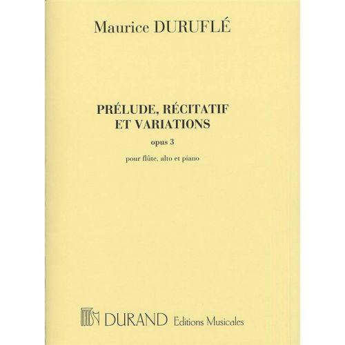 DURUFLE - PRELUDE RECITATIF ET VARATIONS OP3 - ENSEMBLE MIXTE