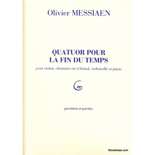 DURAND Messiaen O. - Quatuor Pour La Fin Du Temps - Ensemble Mixte