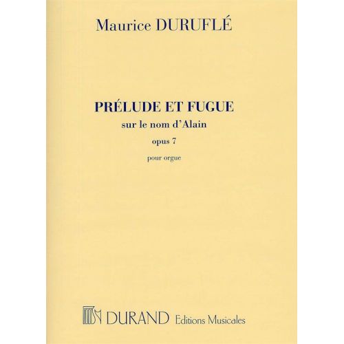 DURAND DURUFLE - PRELUDE ET FUGUE OP 7 - ORGUE