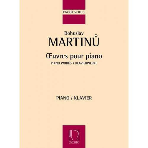 MARTINU B. - OEUVRES POUR PIANO