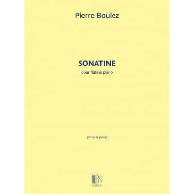 BOULEZ PIERRE - SONATINE - FLUTE & PIANO