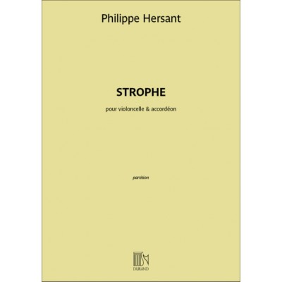 Hersant Philippe - Strophe - Violoncelle & Accordeon