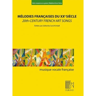 DURAND MELODIES FRANCAISES DU XXe SIECLE