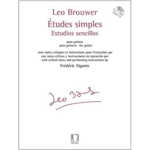 DURAND BROUWER LEO - ETUDES SIMPLES - ESTUDIOS SENCILLOS - GUITARE