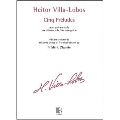 VILLA-LOBOS HEITOR - CINQ PRÉLUDES