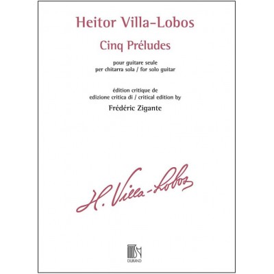 DURAND VILLA-lobos Heitor - Cinq Préludes