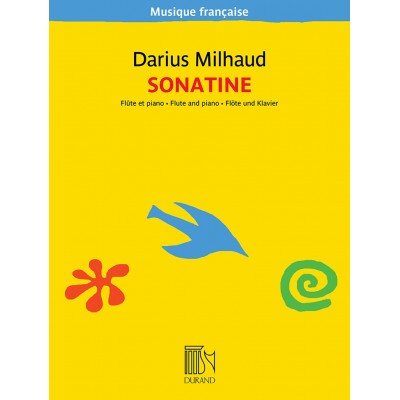 DURAND Darius Milhaud - Sonatine Pour Flûte et Piano