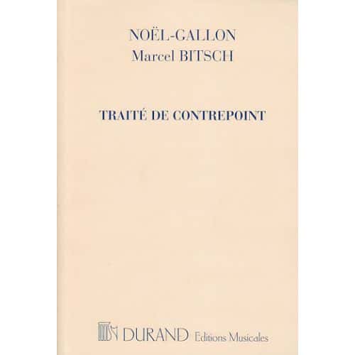 NOEL-GALLON/BITSCH - TRAITE DE CONTREPOINT