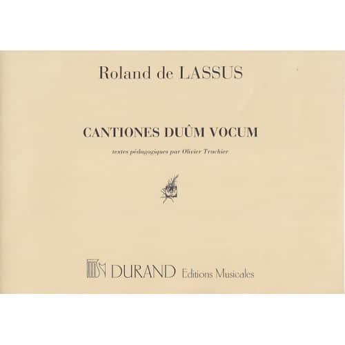 LASSUS R. CANTIONES DUûM VOCUM - CHANT