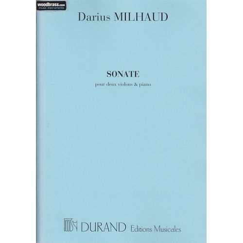  Milhaud Darius - Sonate 2 Violons / Piano