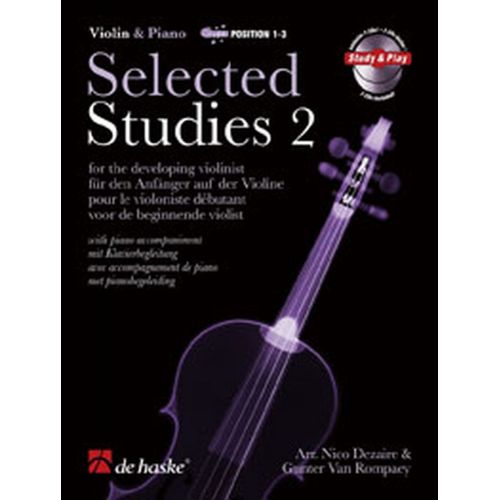 SELECTED STUDIES VOL.2 + CD - VIOLON, PIANO