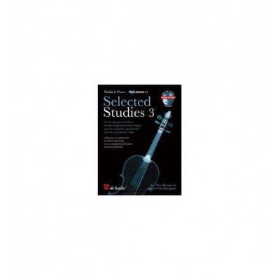 DEHASKE SELECTED STUDIES VOL.3 + CD - VIOLON, PIANO