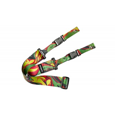 DIMARZIO STRAP STEVE VAI CLIPLOCK - GREEN UNIVERSE - 5CM