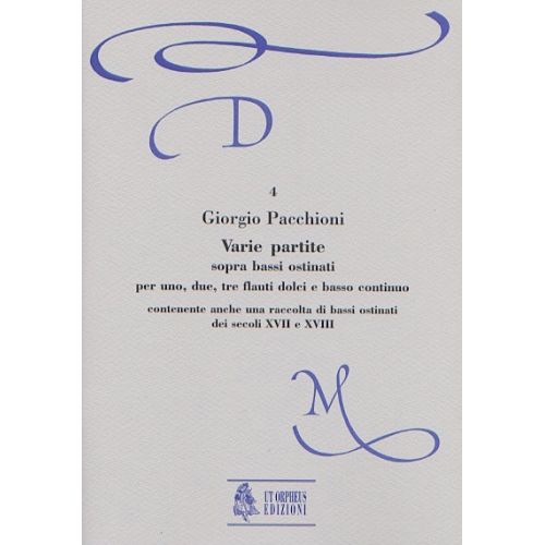  Pacchioni Giorgio - Varie Partite For 1, 2, 3 Recorders And Continuo