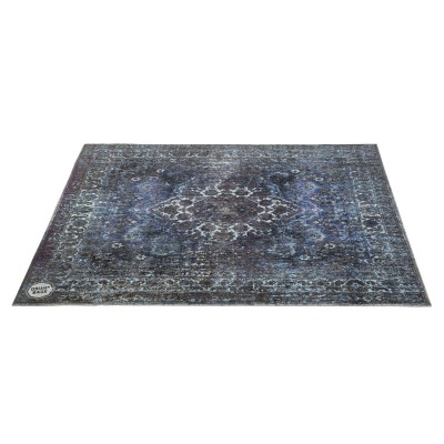 VP185-BLU VINTAGE PERSIAN STAGE DRUM MAT 1.85 X 1.60M ANTI-SLIP BLUE