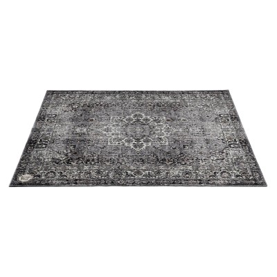 VP185-GRY - VINTAGE PERSIAN STAGE / DRUM MAT 1.85 X 1.60M ANTI-SLIP - GREY