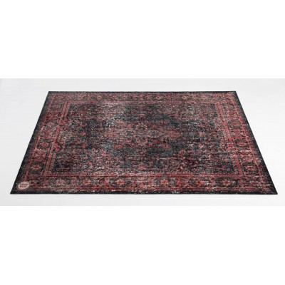 DRUM N BASE VPCLB-BLR VINTAGE PERSIAN CLUB SERIES 1.63 X 1.42M ANTI-SLIP BLACK RED