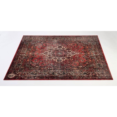 DRUM N BASE VPCLB-ORD Tapis Vintage Persian Club Series 1.63 X 1.42M Antidérapant Original Red